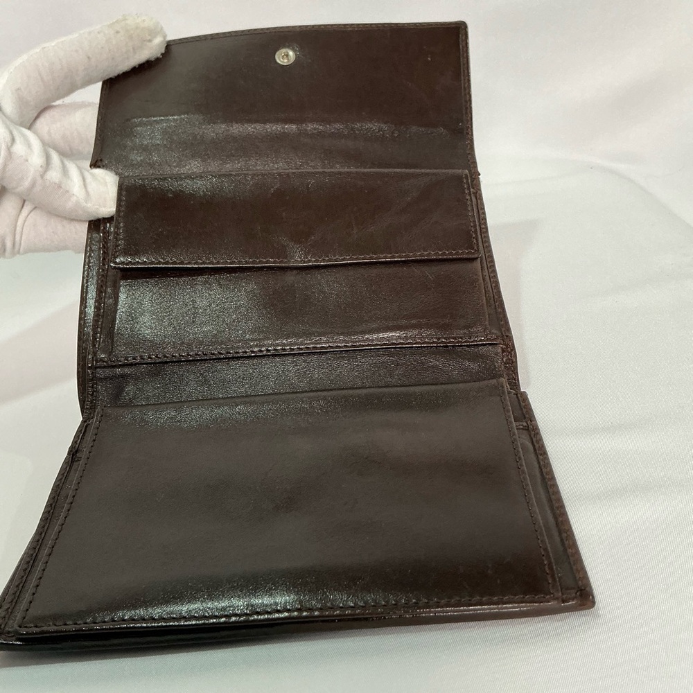 Authentic Vintage Fendi Zucca Print FF Trifold Compact Wallet - Picture 11 of 15